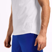 MGactivewear Athlete wear White Varick Men Sports T Shirt Bottom Hem Profile