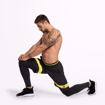 MGactivewear Ecommerce Black Fulton Sport Shorts stretching picture