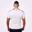 MGactivewear Ecommerce Product Shot of White Tribeca Men Sports Tee Back Profile