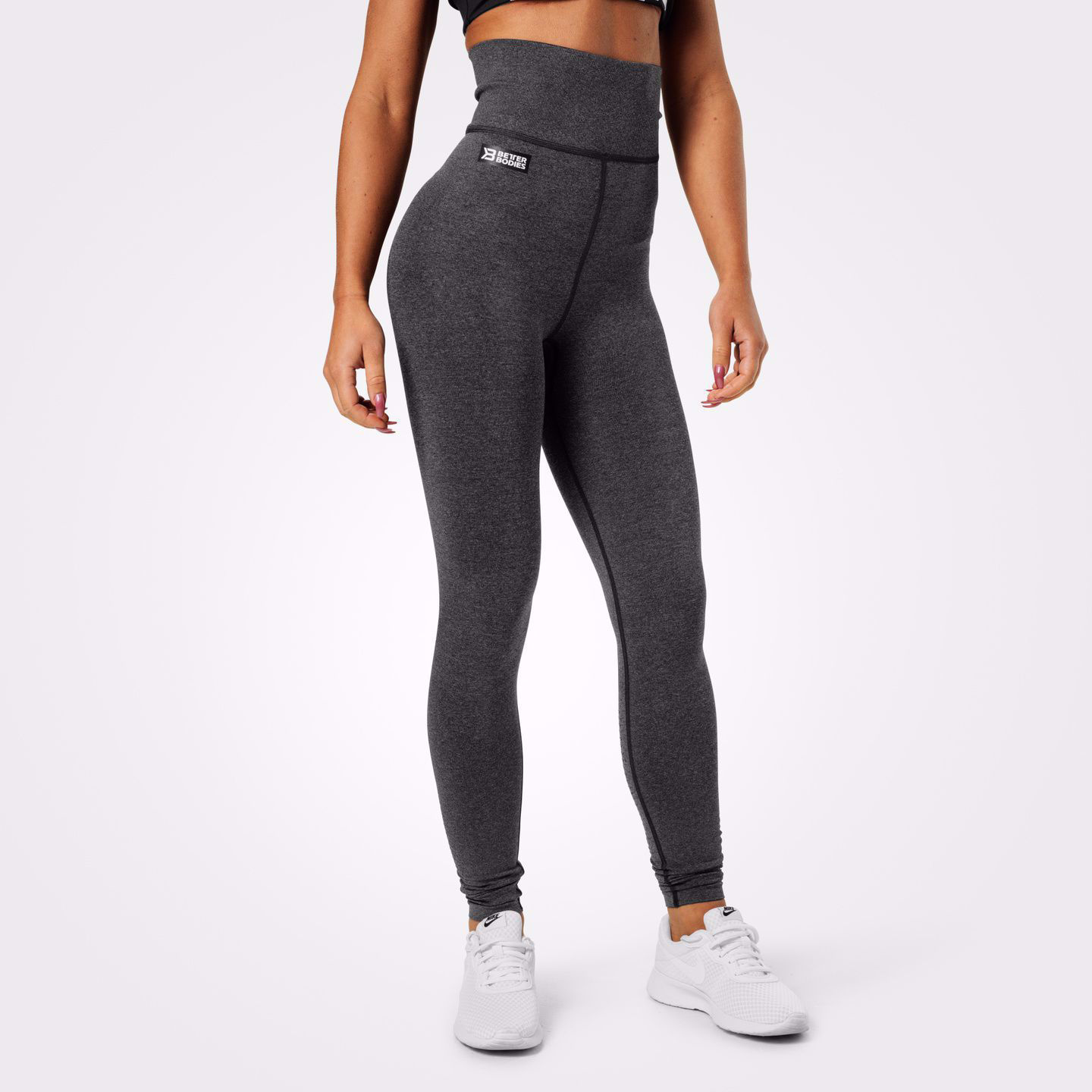 Better Bodies Bowery, Graphite Melange - Women High Waist Seamless Workout  Legging, UAE Online Shopping For Sportswear & Gym Training Accessories