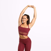 1 Waverly Mesh Workout Bra | Sangria Red