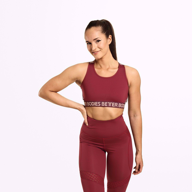 1 Waverly Elastic Bra | Sangria Red