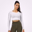 1 Bowery Cropped LS | White