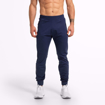 Men Fitness Wear by Better Bodies at MGactivewear Varick Track Pants Navy Blue Front