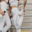 4 Compression High Waist Leggings | White Camo