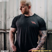 MGactivewear Bodybuilder Athlete Model Shot in Black Standard Military Men Sports T Shirt