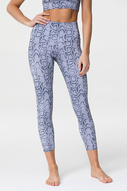 Lavendar Cobra Print Legging Front Picture