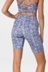  High Rise Bike Short Lavender Cobra Back