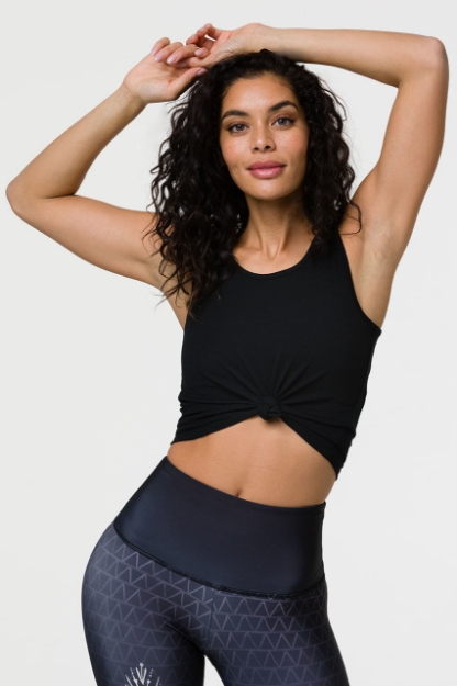 Knot Crop Top Black