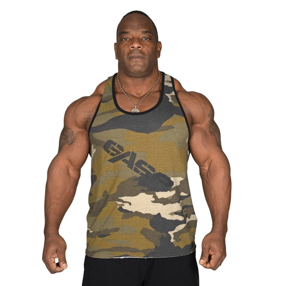 Gasp Vintage Camo Men Tank Top | MG | UAE Fitness & Gym Ecommerce