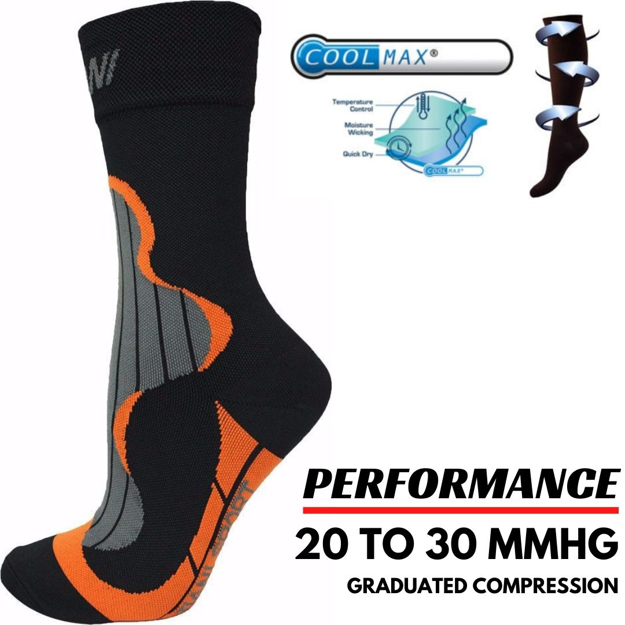 Men Compression Socks For Cycling Crew Length