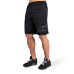 Branson MEn Gym Shorts in Black Gray | Gorilla Wear