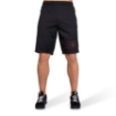 Branson Men Gym Shorts in Black Red | Gorilla Wear 
