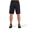 Branson Men Gym Shorts in Black Red | Gorilla Wear 