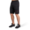 Branson Men Gym Shorts in Black Red | Gorilla Wear 