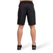 Branson Men Gym Shorts in Black Red | Gorilla Wear 