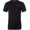 Chest Mens Sports T-shirt - Black Blue