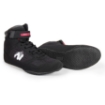 Side view of Gorilla Wear High Top lifting shoes showing sturdy flat sole and reinforced ankle support.