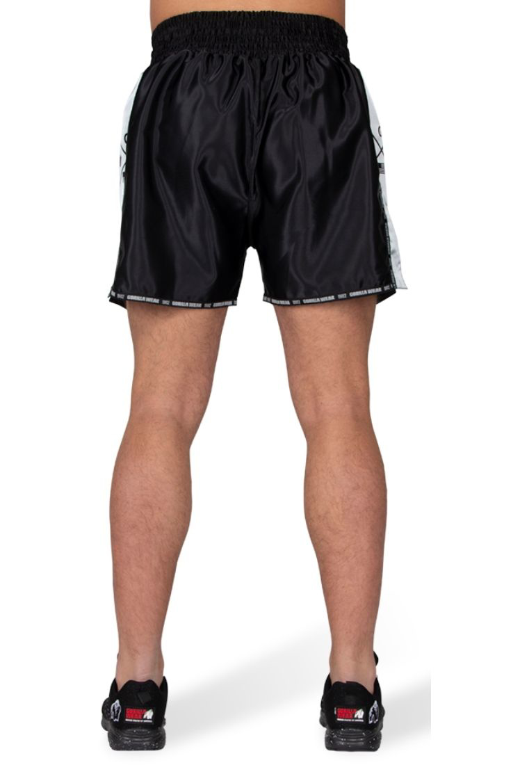 Gorilla Wear Henderson Black Gray Men Muay Thai/Kickboxing Shorts