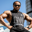 Picture of Gorilla Wear Dakota |  Black - Men Bodybuilding Tank Top