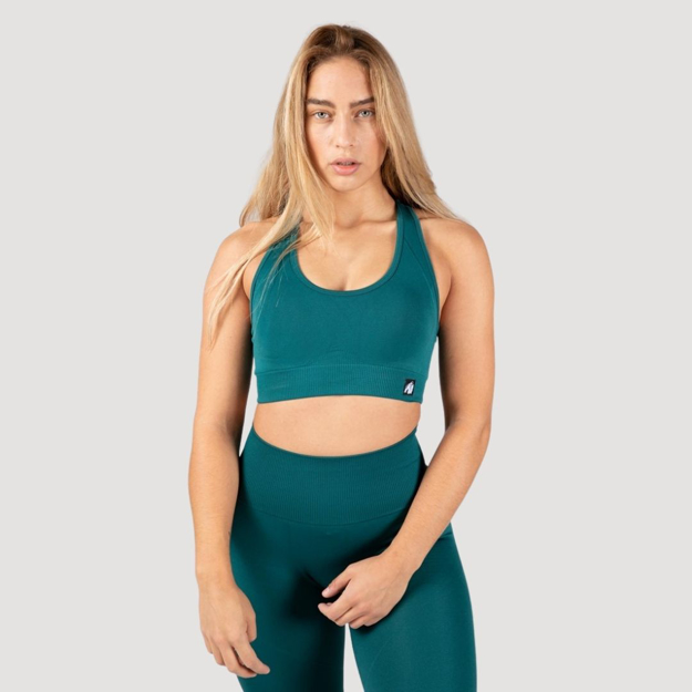 Picture of Gorilla Wear Yava Seamless Sports Bra | Green