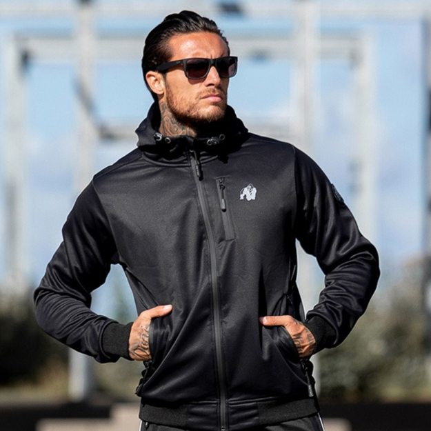 Picture of Gorilla Wear Glendale Softshell Jacket | Black - Men Premium Rain Protect Jacket