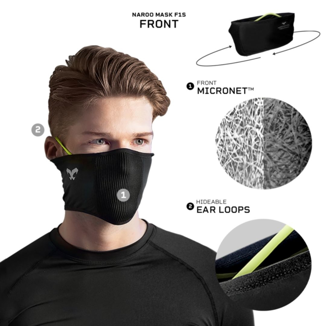 NAROO SPORT MASK F1S Mg Activewear UAE Shop Pro Level Gym Wear