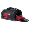 Duffle gym bag with shoe packet