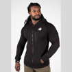 Men's Gym Hoodie Delta in black by Gorilla Wear