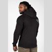 Men's Gym Hoodie Delta in black by Gorilla Wear