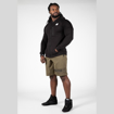 Men's Gym Hoodie Delta in black by Gorilla Wear