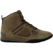 Gorilla Wear Troy High Top Bodybuilding Shoes – Army Green – Flat Sole Powerlifting & Gym Shoes for UAE Athletes
