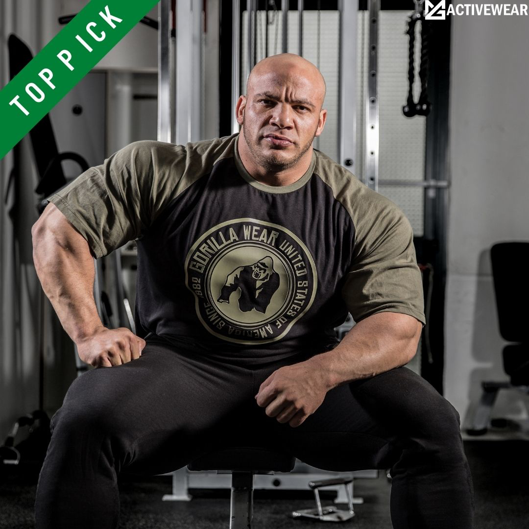 Gorilla Wear - Texas T Shirt Army Green, SHOP GYM CLOTHES, BODYBUILDING  SHOES