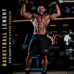 Strength Athlete wear gorilla wear gym shorts which are basket ball length made with mesh fabrics and zipped pockets.