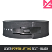 Lever Power Lifting Belt - Black