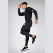 Picture of Gorilla Wear Lorenzo Performance Long Sleeve | Black - Men Full Sleeve Compression Baselayer T-shirt with Thumb Holes | Slim Fit