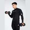 Picture of Gorilla Wear Lorenzo Performance Long Sleeve | Black - Men Full Sleeve Compression Baselayer T-shirt with Thumb Holes | Slim Fit