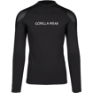 Picture of Gorilla Wear Lorenzo Performance Long Sleeve | Black - Men Full Sleeve Compression Baselayer T-shirt with Thumb Holes | Slim Fit