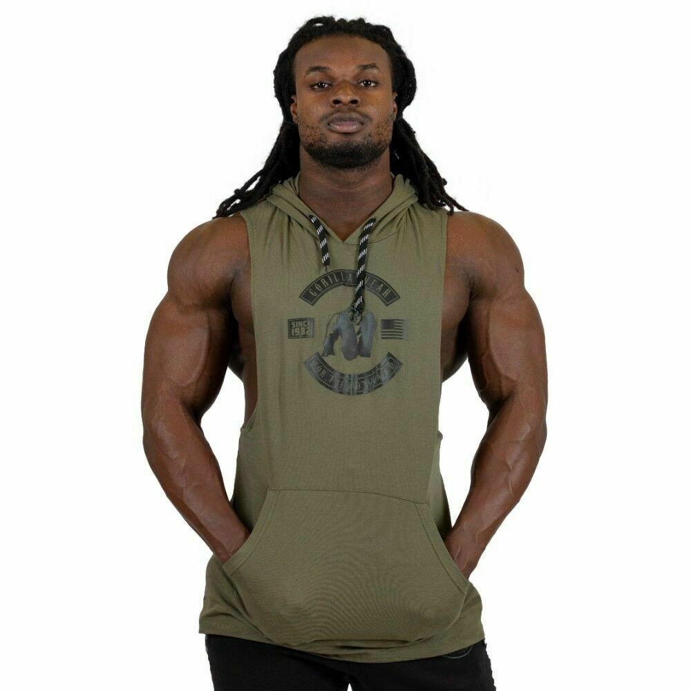 Picture of Gorilla Wear Lawrence Tank Top | Army Green | Loose Fit