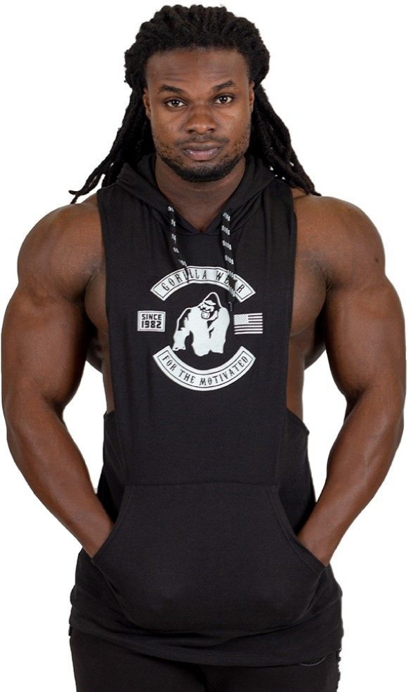 Picture of Gorilla Wear Lawrence Men Gym Tank Top | Black | Loose Fit