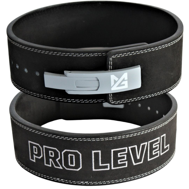 MG GENUINE SUEDE LEVER BELT 10 MM PRO LEVEL BLACK GREY MG