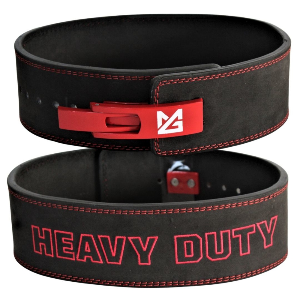 Shop online Might&Glory 10MM Lever Belt, designed for maximum stability during lifts, features a secure lever mechanism, ideal for gym enthusiasts in the UAE.