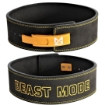 Might&Glory Beast Mode 10mm lever belt - black with yellow buckle & embroidery