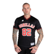 Picture of Gorilla Wear San Mateo  | Black Red - Men Sports T-shirt | Regular Fit