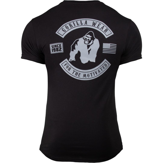 Picture of Gorilla Wear Detroit  | BLACK - Men Sports Cotton T-Shirt Regular Fit