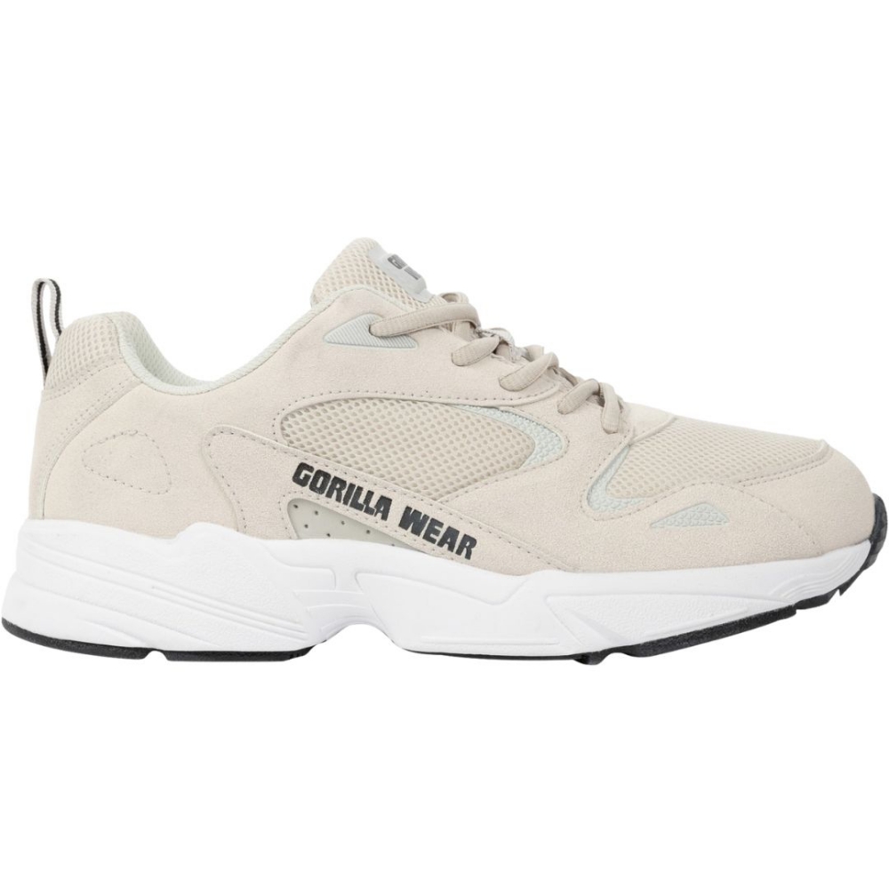 Beige Comfort Sneakers for Men & Women - Gorilla Wear Newport Breathable Walking Shoes