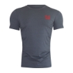 Might&Glory Heavy Duty grey gym t-shirt for men, stretch fabric for weightlifting