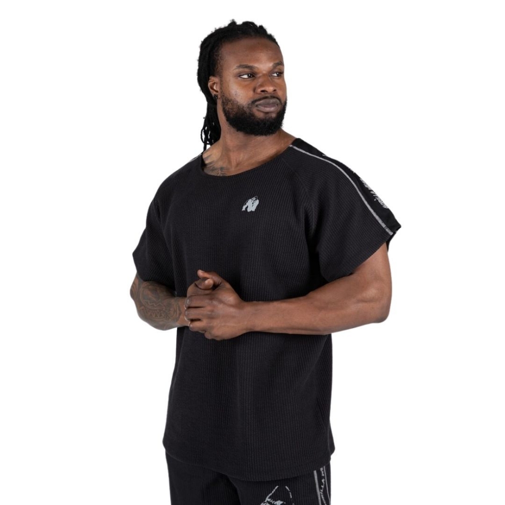 Gorilla Wear B92 Buffalo Rag Top – Men’s Loose-Fit Ribbed Cotton Gym Shirt