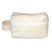 Might&Glory Vegan Leather Toiletry Bag in CREAM – Luxury Travel Organizer with YKK Zipper
