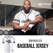 Picture of Gorilla Wear 82 Baseball Jersey Loose Fit| White